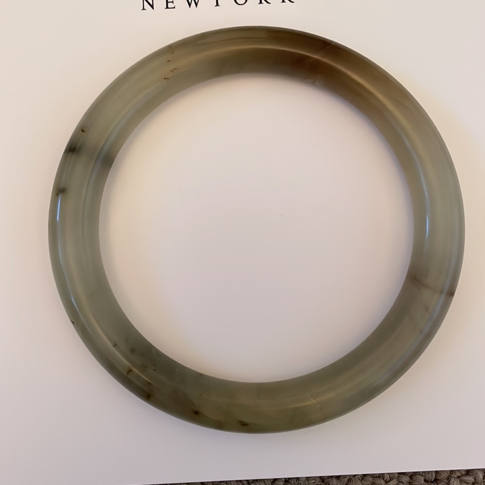 Jade Bangle Bracelet - image 2